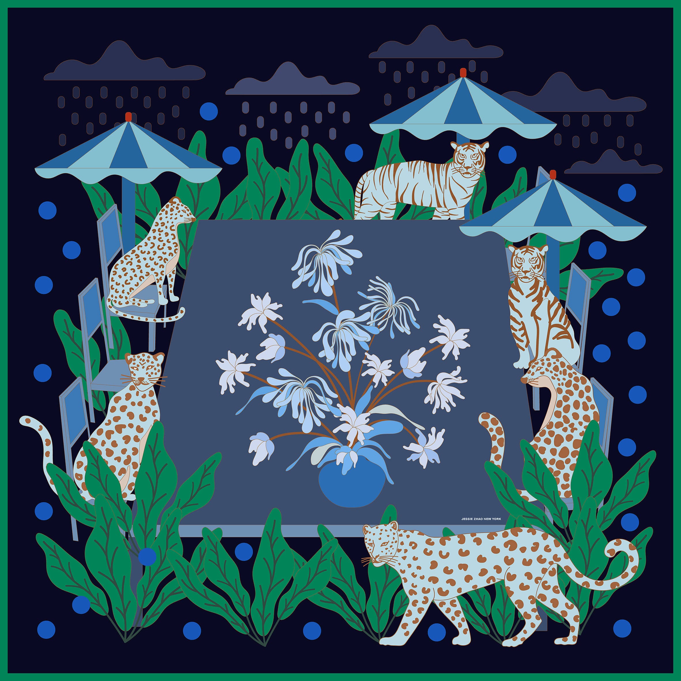 n*n様 アナトミカSQUARE SCARF MOSAIC ANIMALS EM SQUARE SCARF MOSAIC ANIMALS / EMERALD – ANATOMICA OFFICIAL
