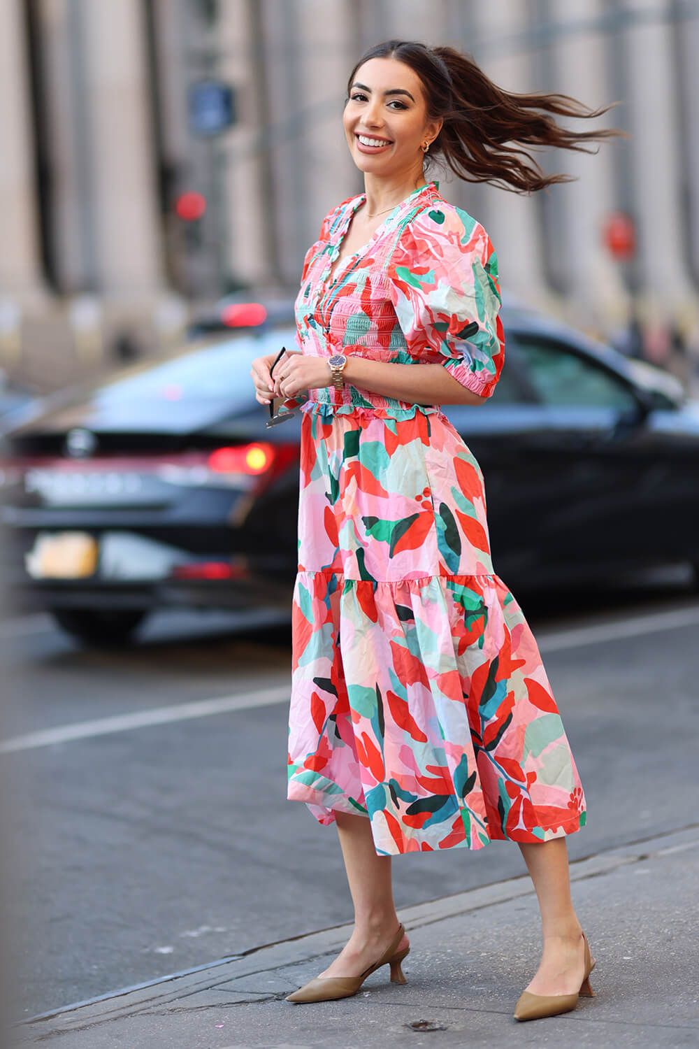 watermelon maxi dress