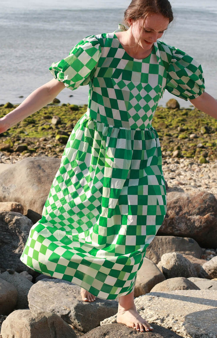 Green Imagination Midi Dress