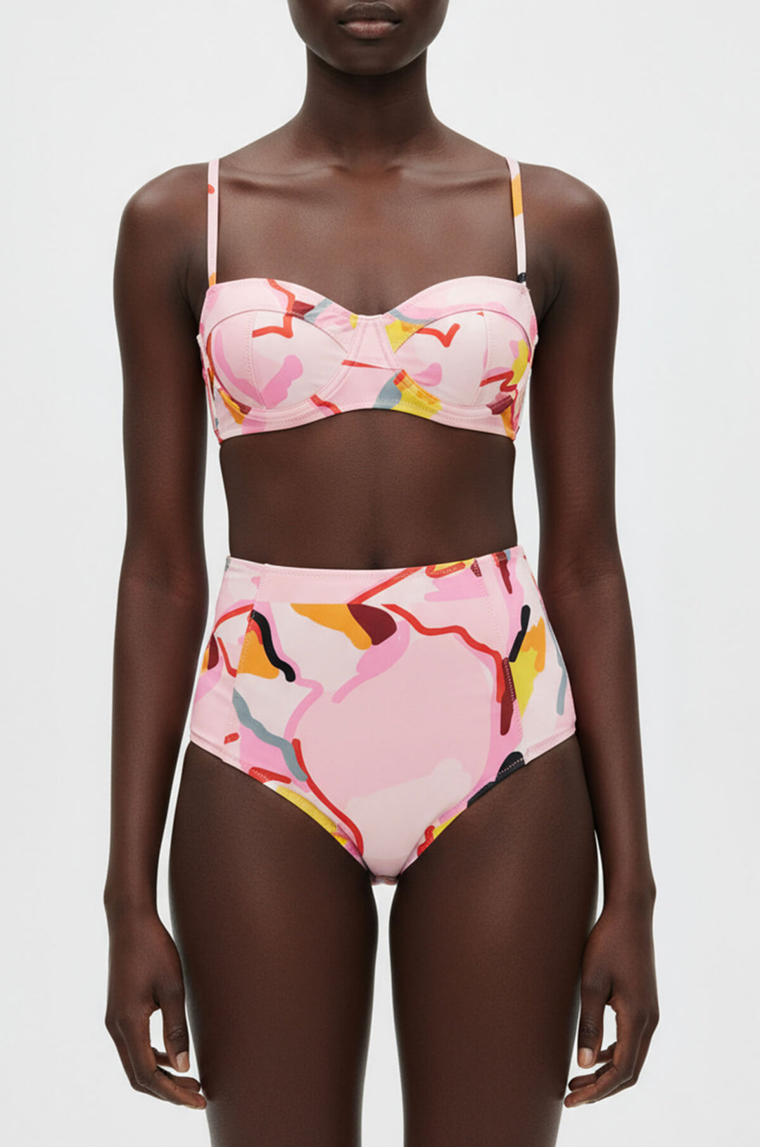 Aurora Bloom High Waisted Bikini Bottom
