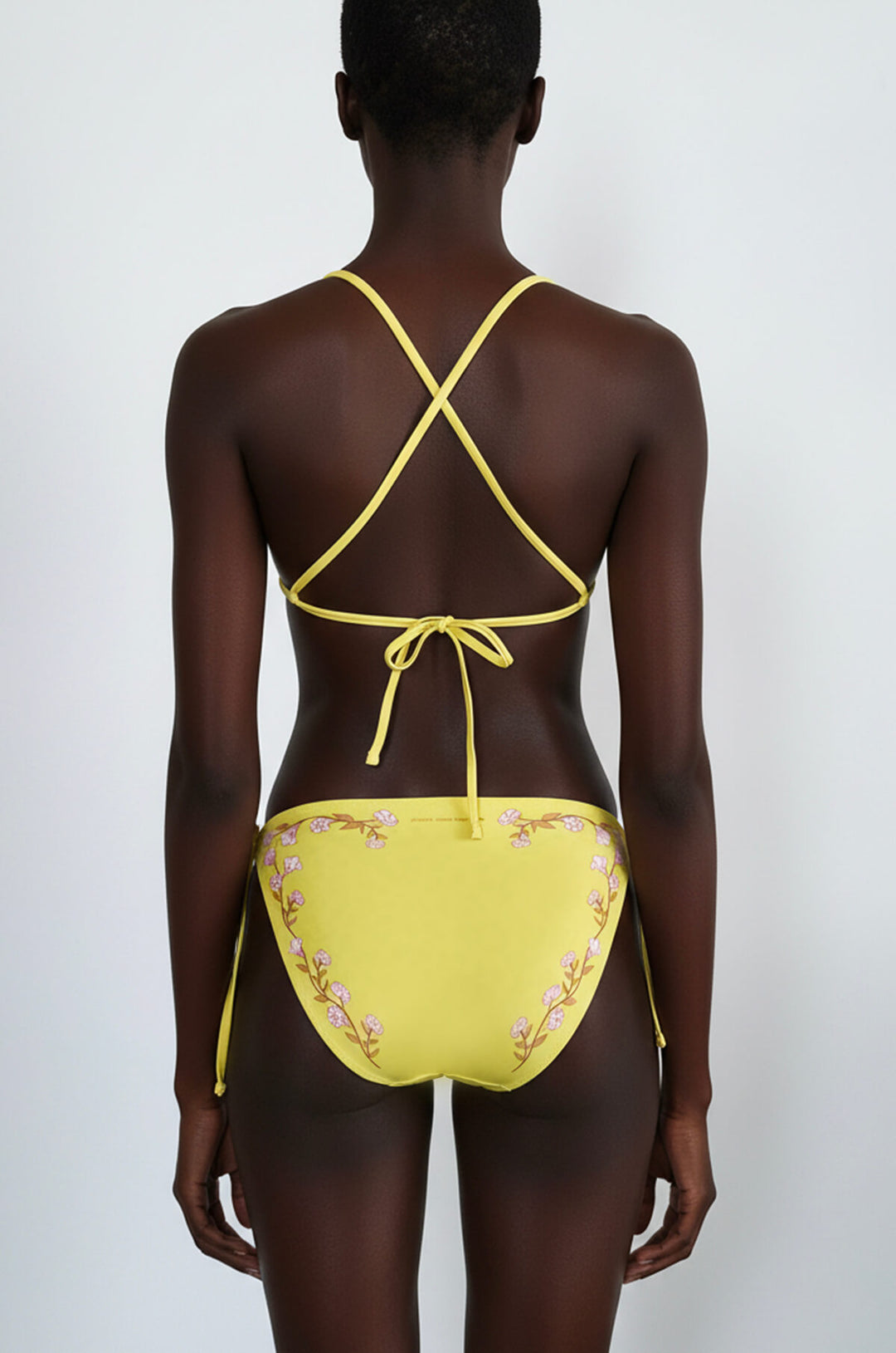 Yellow Garden Reversible Tie Side Bottom