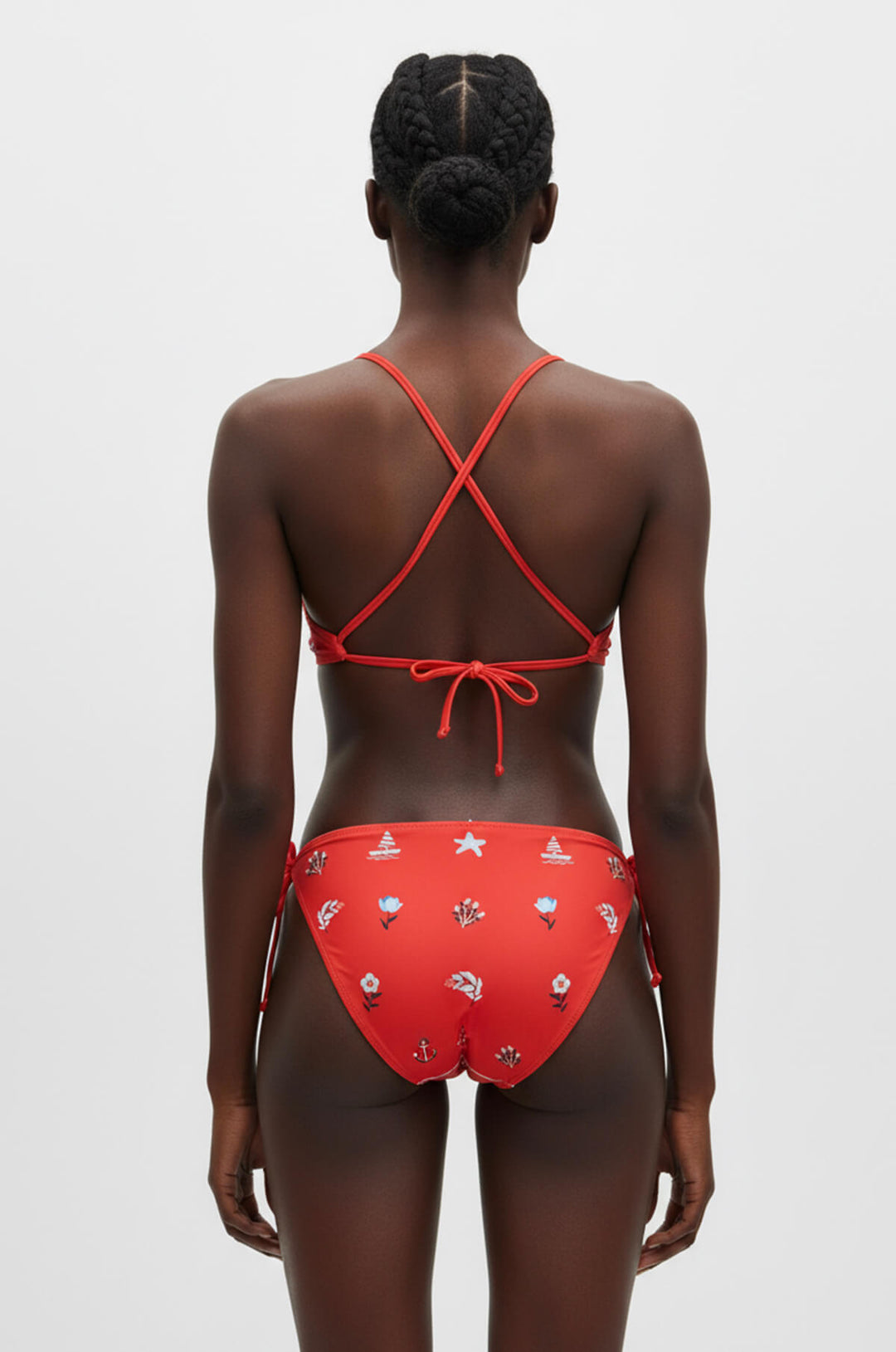 Coral Garden Reversible Triangle Bikini Top