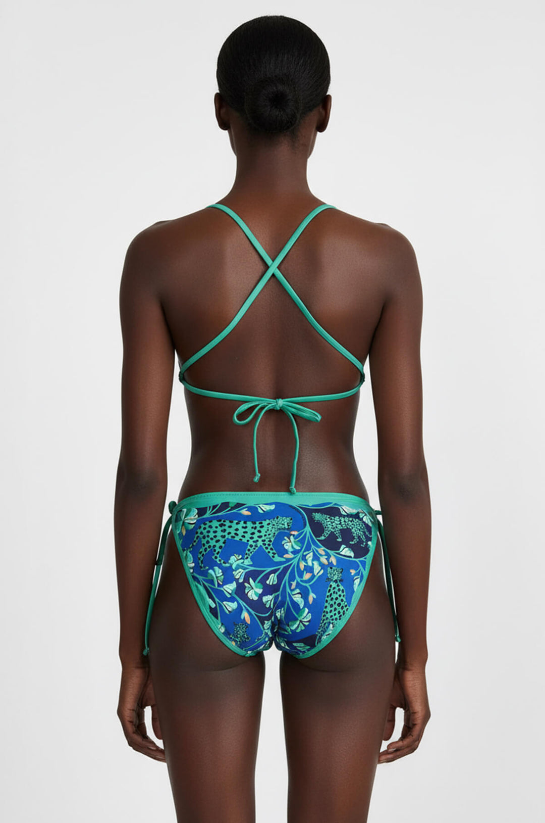 Verdant Wild Reversible Triangle Bikini Top