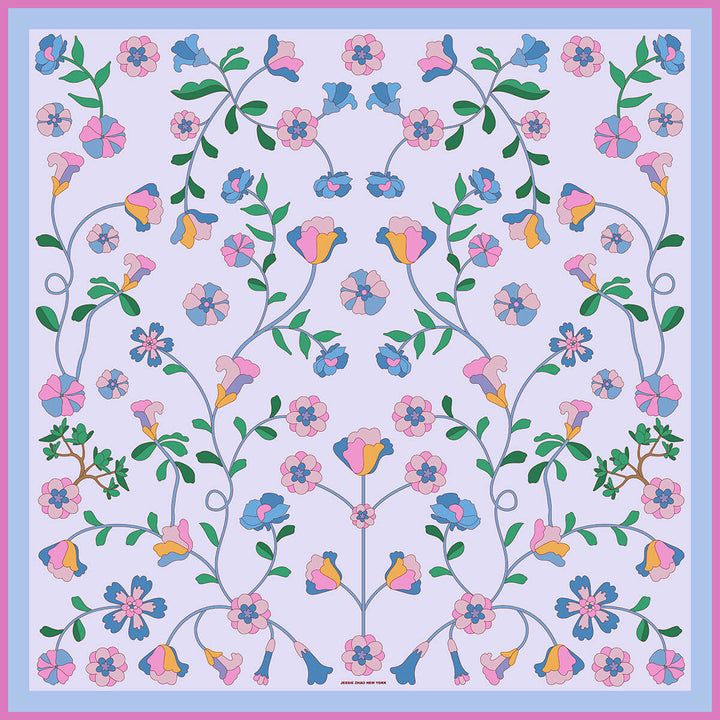 Blush Botanica Double Sided Silk Scarf