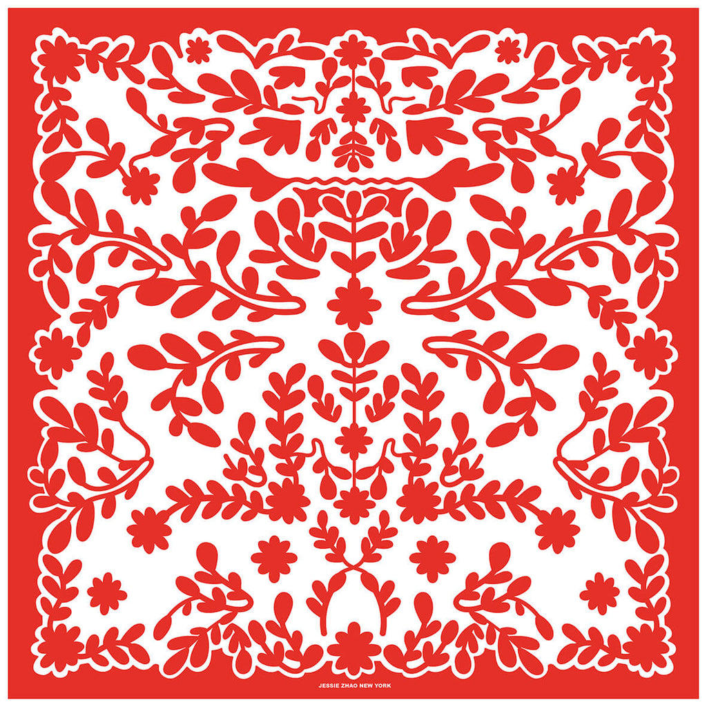Double Sided Silk Scarf Blessing