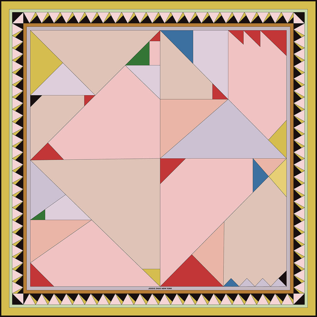 Double Sided Silk Scarf Recombination