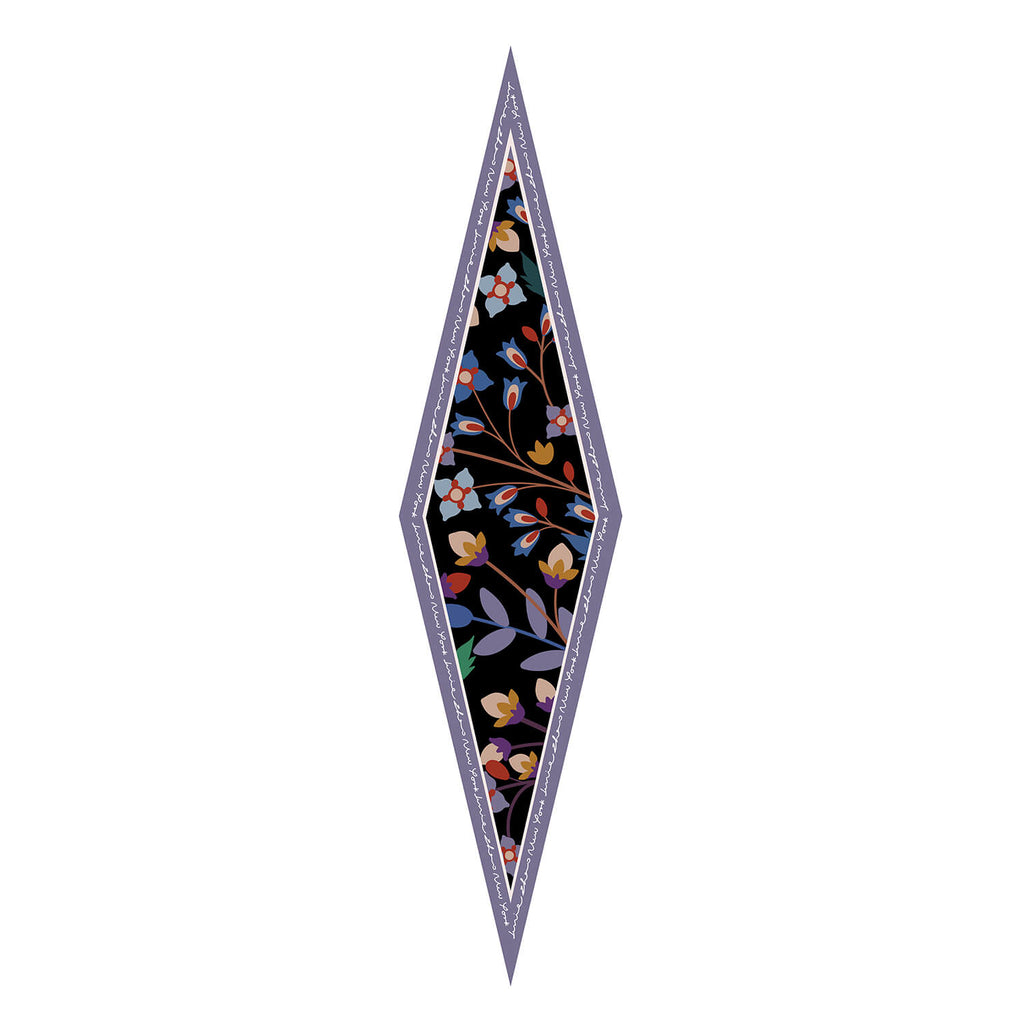 Silk Diamond Scarf Garden