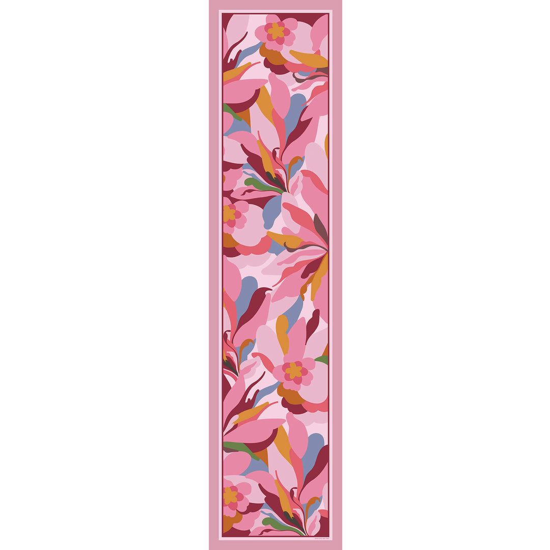 Petal Mirage Oblong Silk Scarf