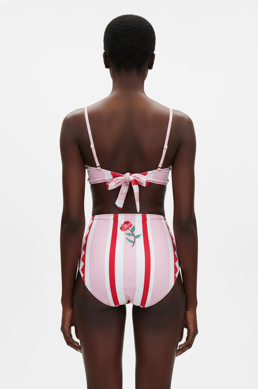 Jungle Rose Reversible Square Bandeau Top