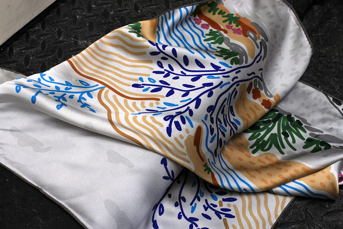 Silk Bandana Of After Sunset