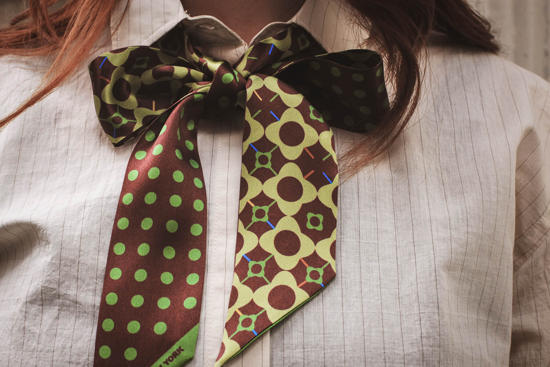 【OHESHIO】25ss DOT SHEER PATTERN SCARF OHESHIO】25ss DOT SHEER PATTERN SCARF (OHESHIO/スカーフ