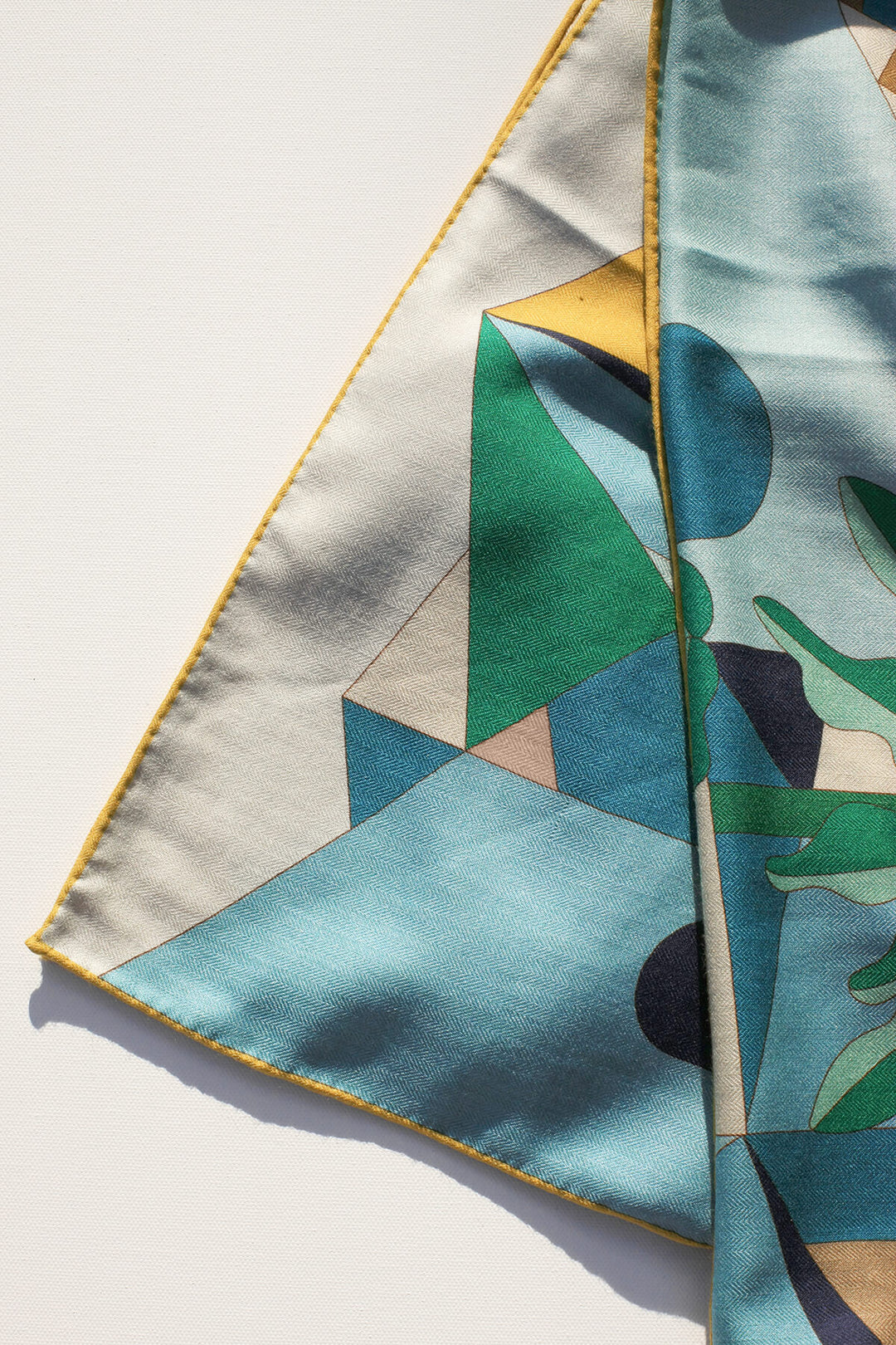 Double Sided Wool Silk Scarf Of Tropical Breeze