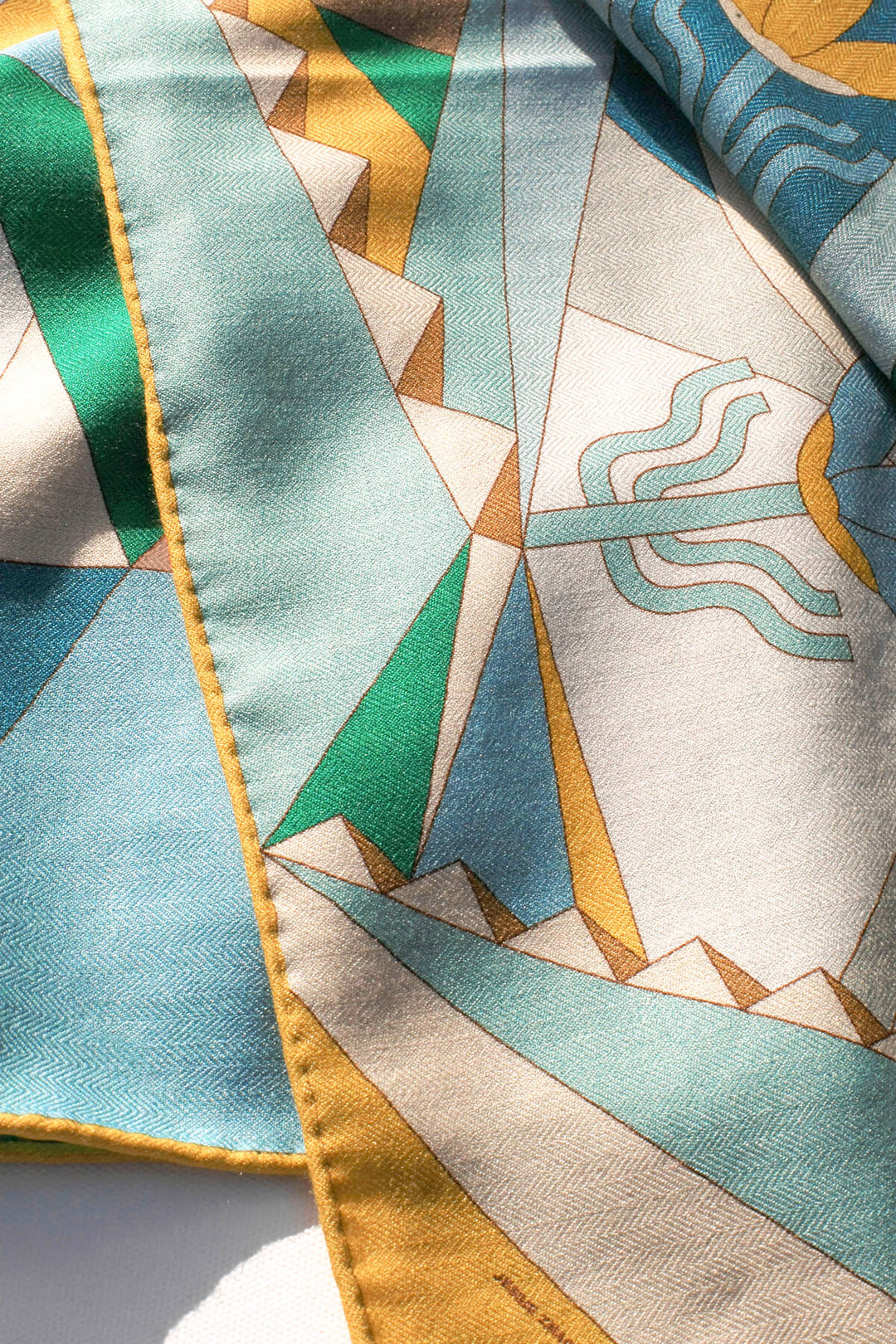 Double Sided Wool Silk Scarf Of Tropical Breeze