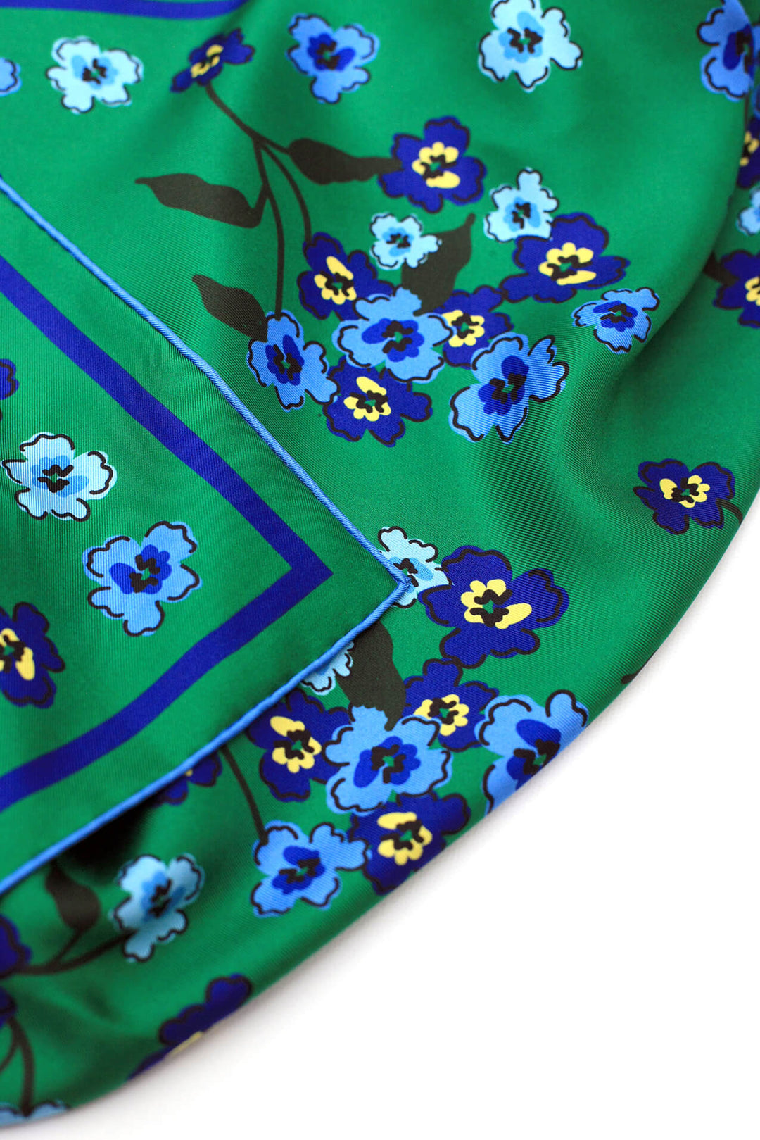 Emerald Echo Double Sided Silk scarf