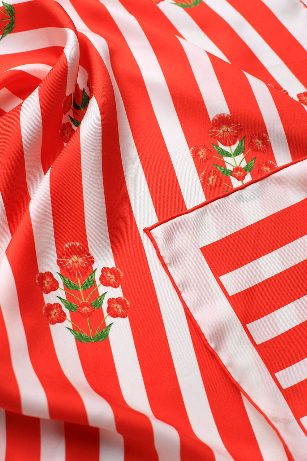 Passion Garden Double Sided Silk Scarf