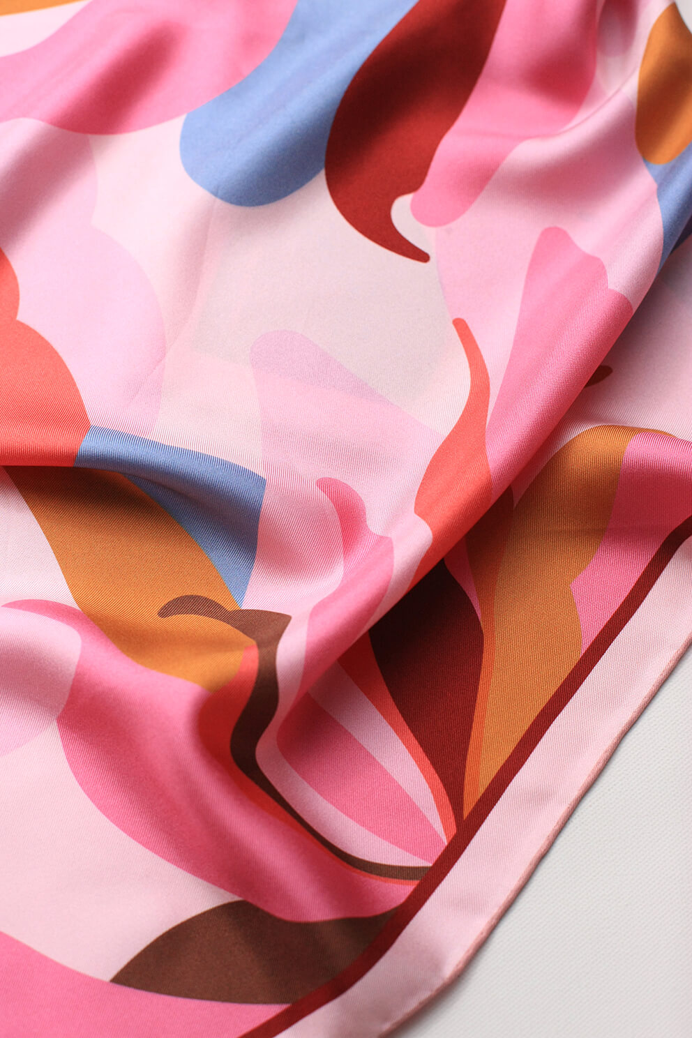 Petal Mirage Double Sided Silk Scarf