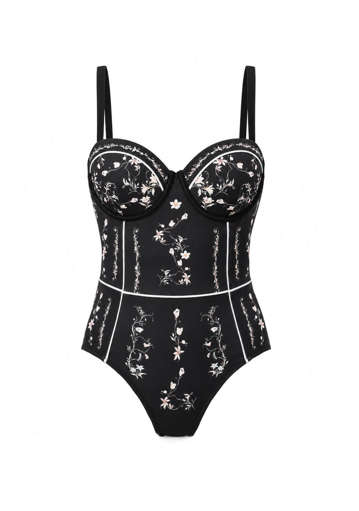 Starlit Bloom One Piece Swimsuit