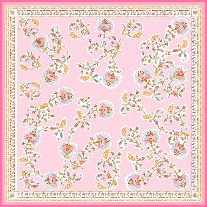 Blush Charm Double Sided Silk Scarf