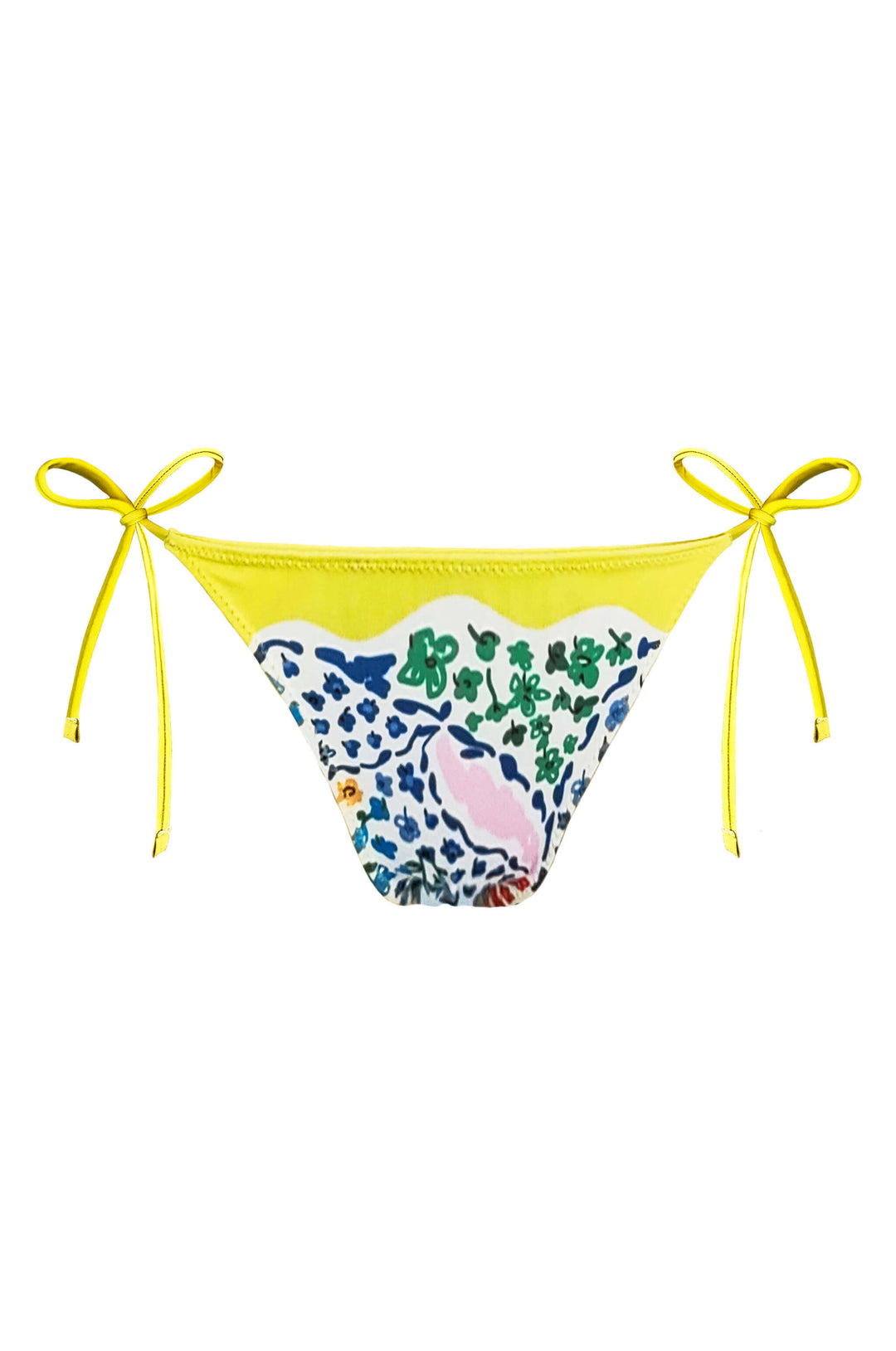 Yellow Garden Reversible Tie Side Bottom