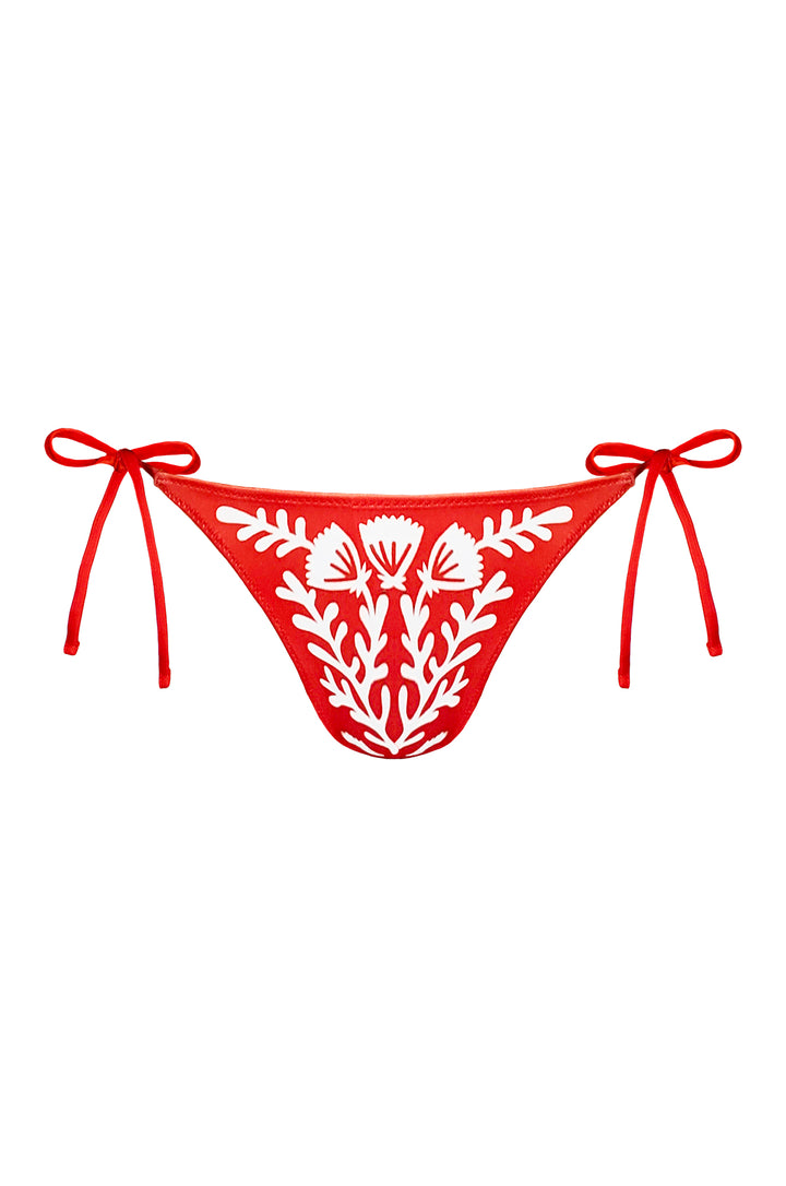 Coral Garden Reversible Tie Side Bottom