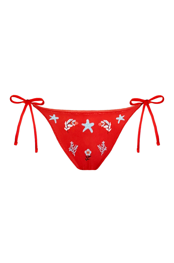 Coral Garden Reversible Tie Side Bottom