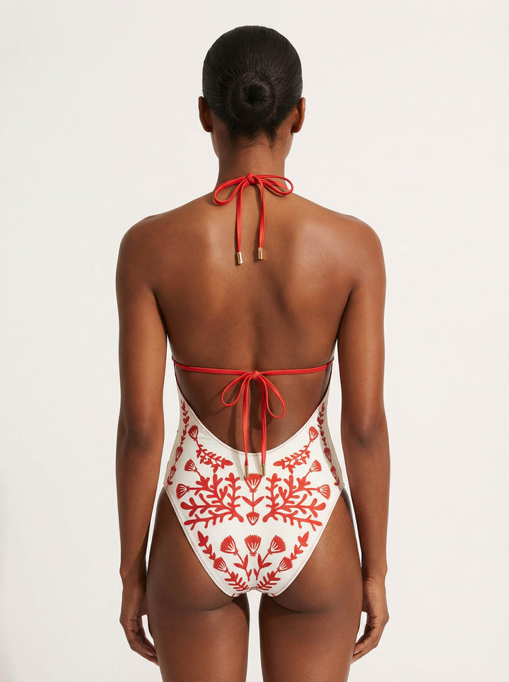 Coral Garden Reversible One Piece Swimsuit