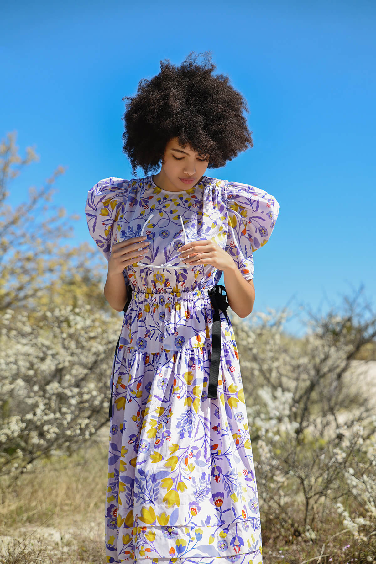 Earth Floral Cotton Dress | Floral cotton dress, Cotton dresses, Dress
