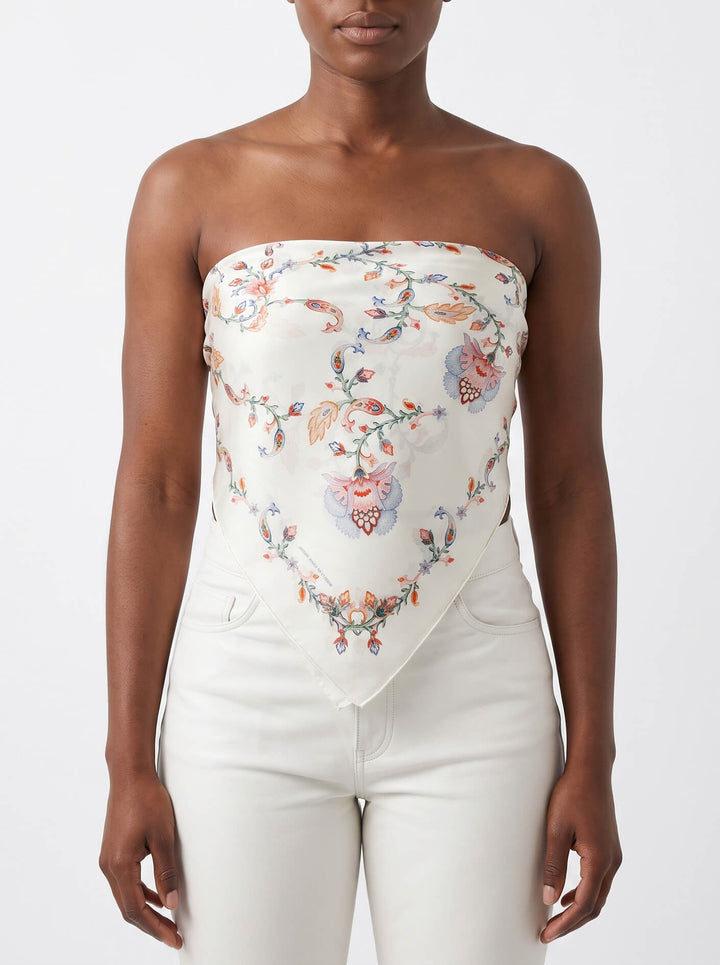 Dawn Garden Double Sided Silk Scarf