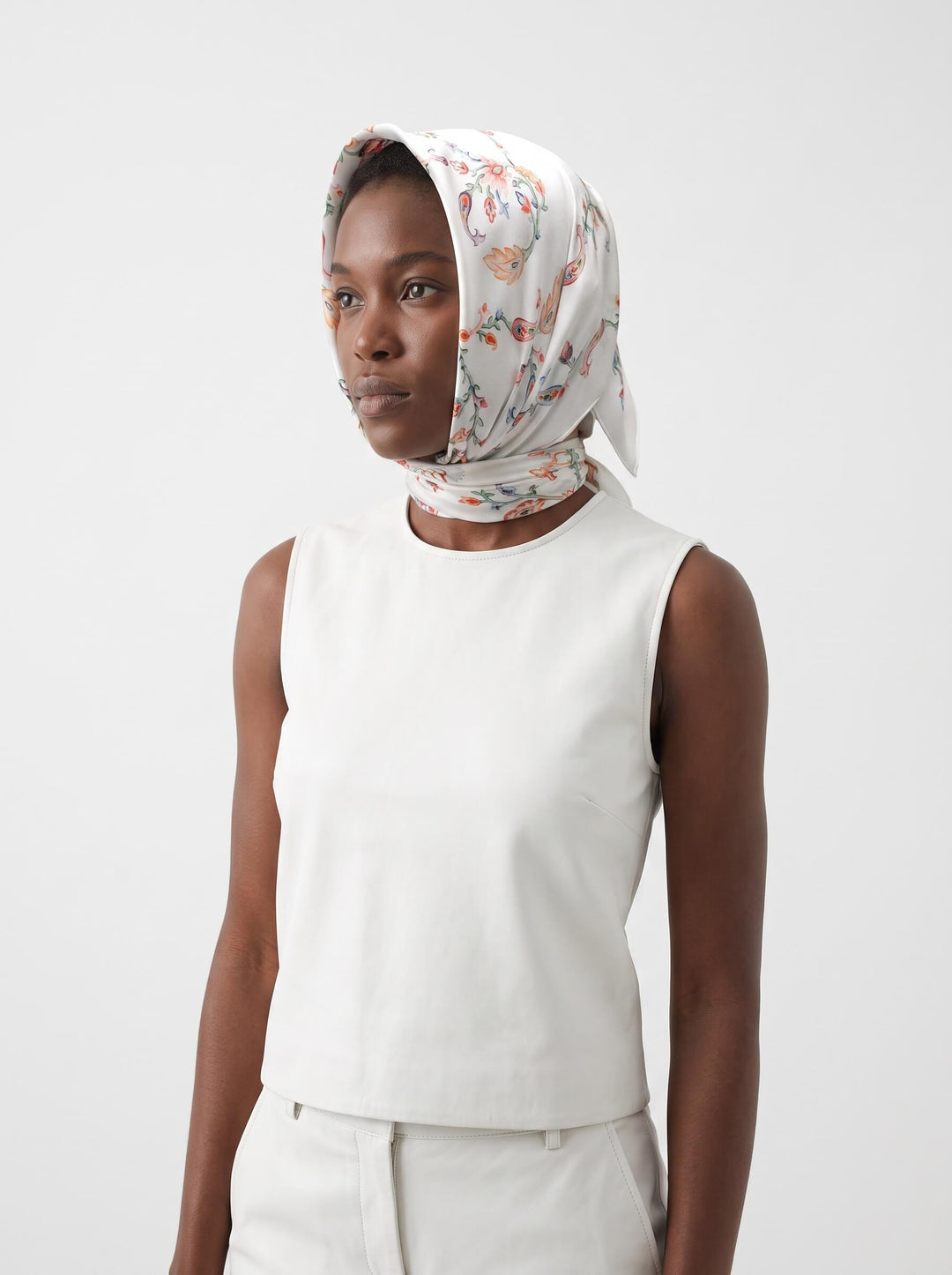 Dawn Garden Double Sided Silk Scarf