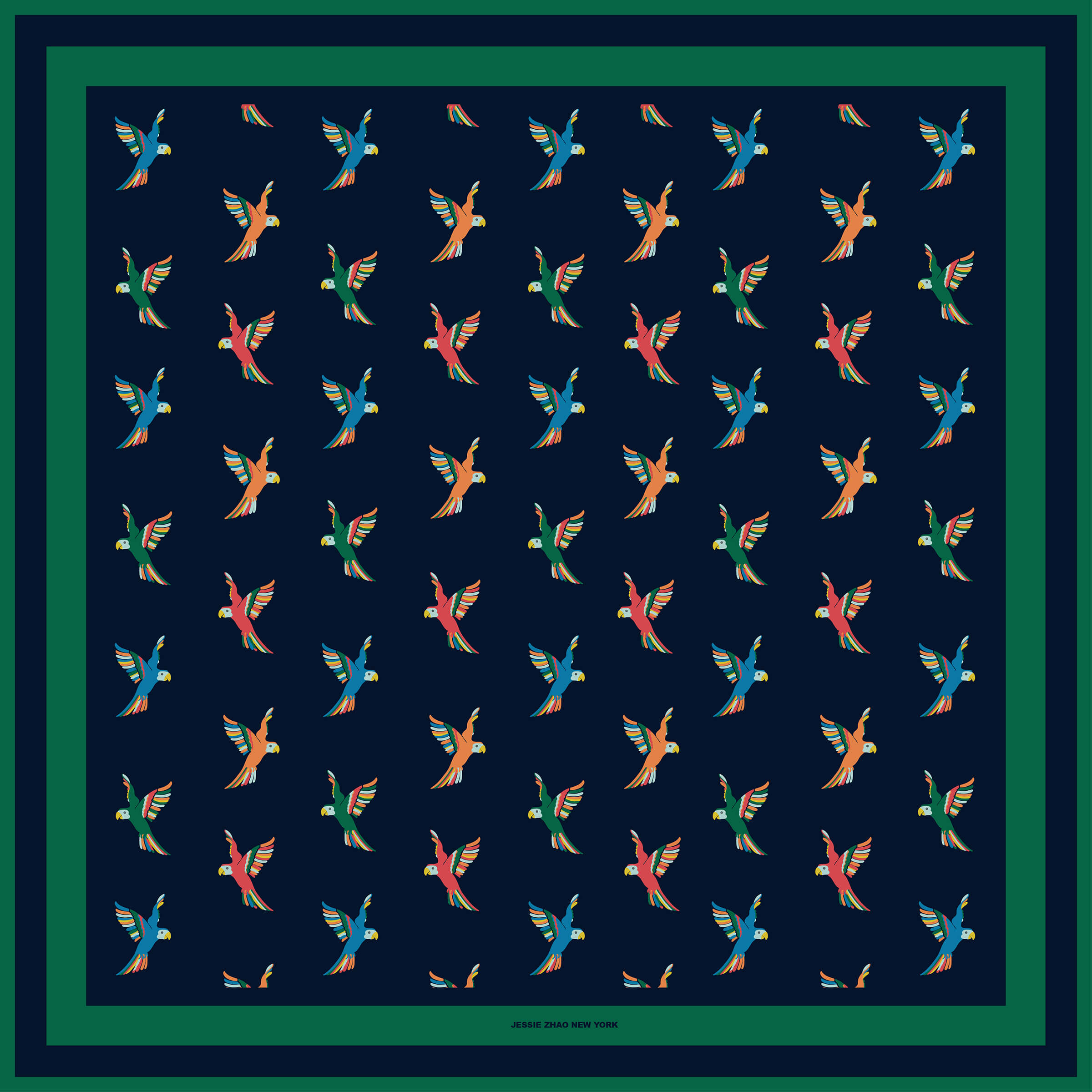 Freedom Wings Double Sided Silk Scarf