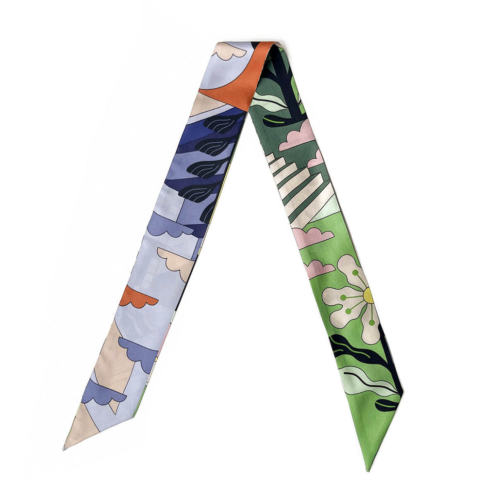 Silk Skinny Scarf Dreamlike