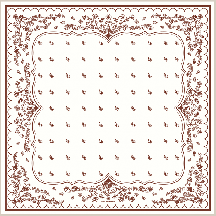 Ivory Whisper Double Sided Silk Scarf