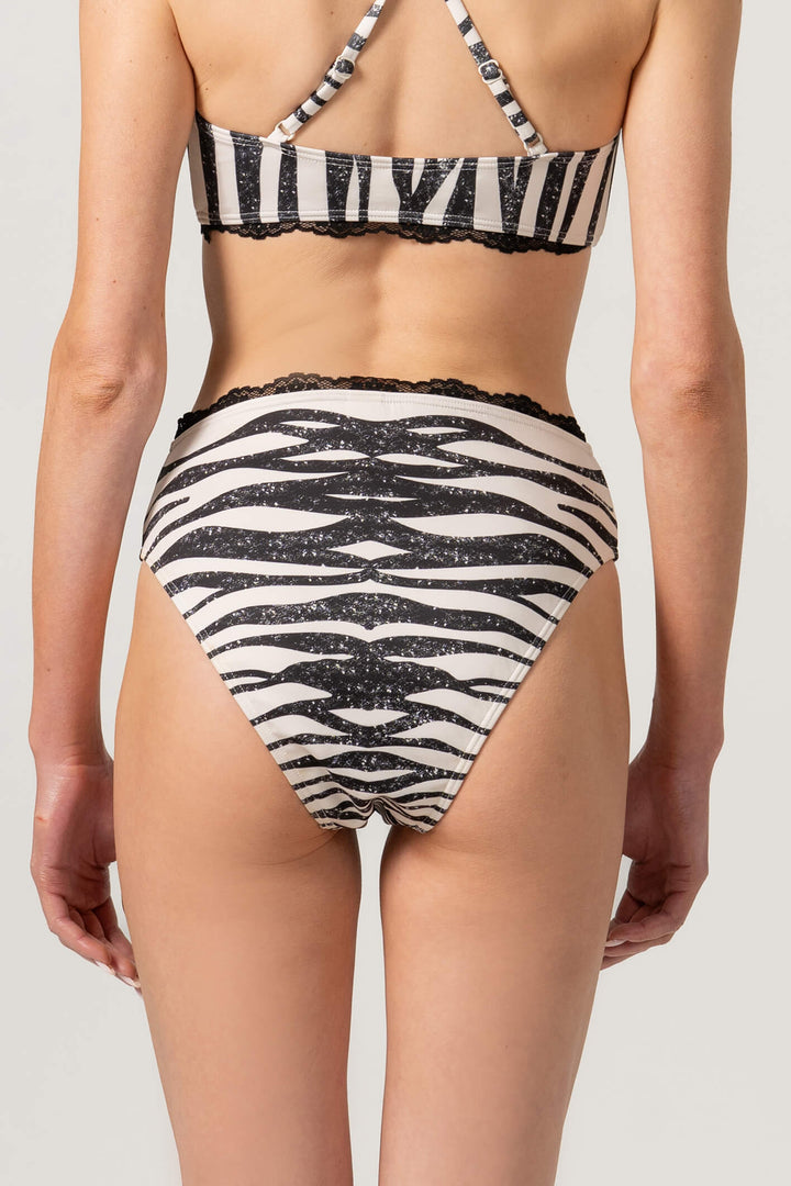 Zebra Stripe Bikini Bottom
