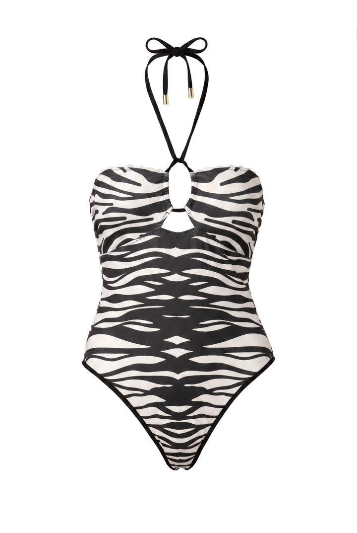 Midnight Zebra Reversible One Piece Swimsuit