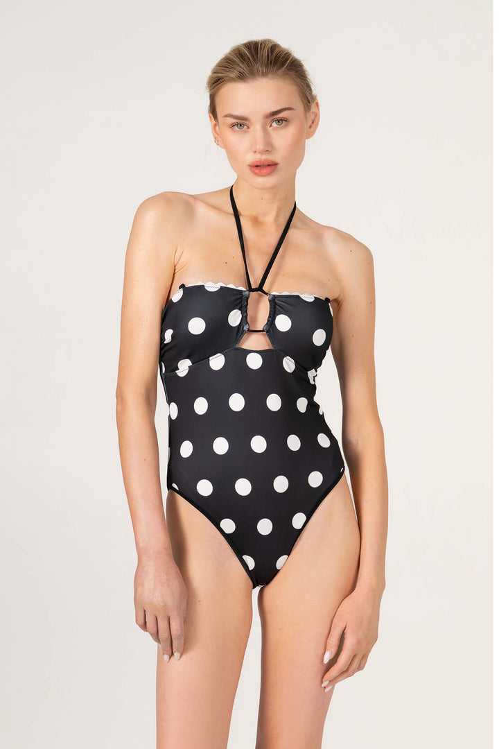 Paris Blush Reversible One Piece Swimsuit