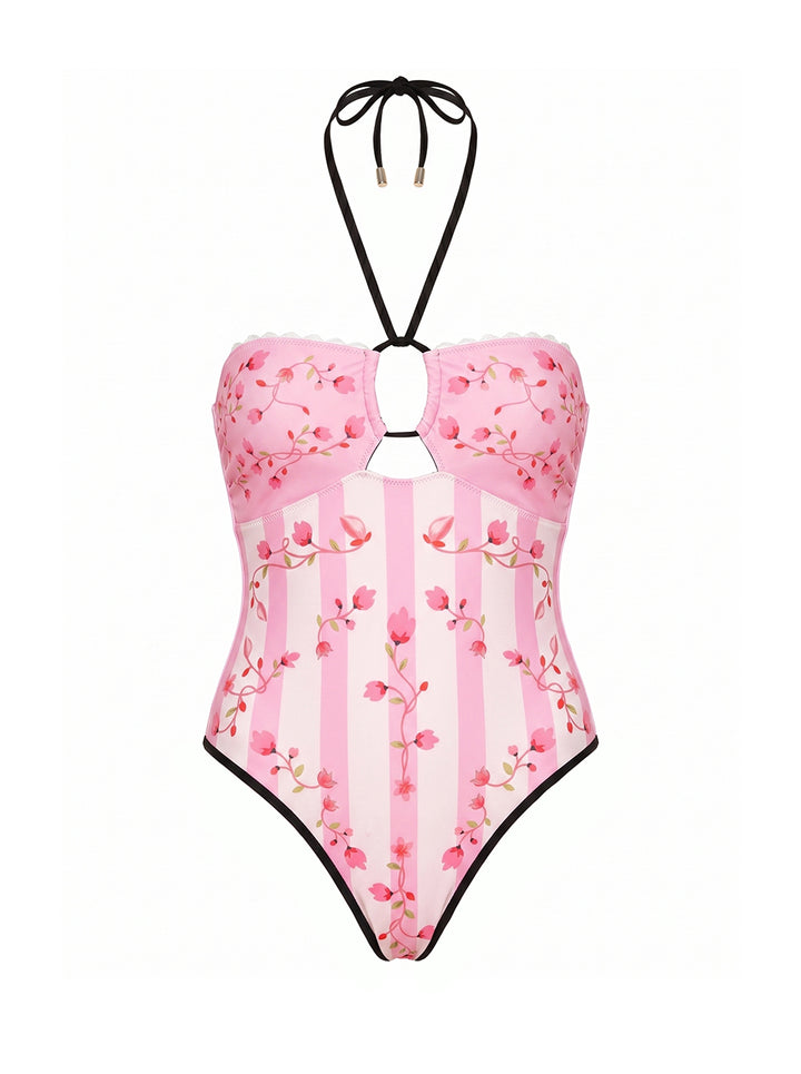 Paris Blush Reversible One Piece Swimsuit