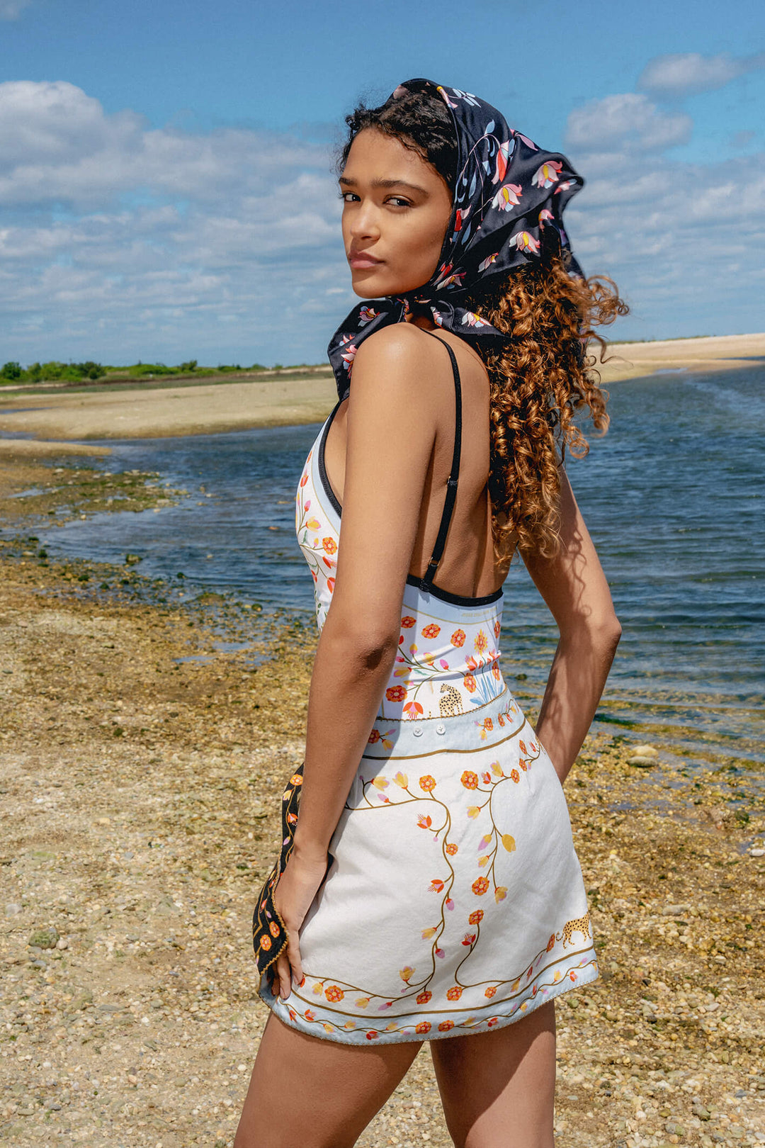 Swim Cover Up Skirt-Night Imagination