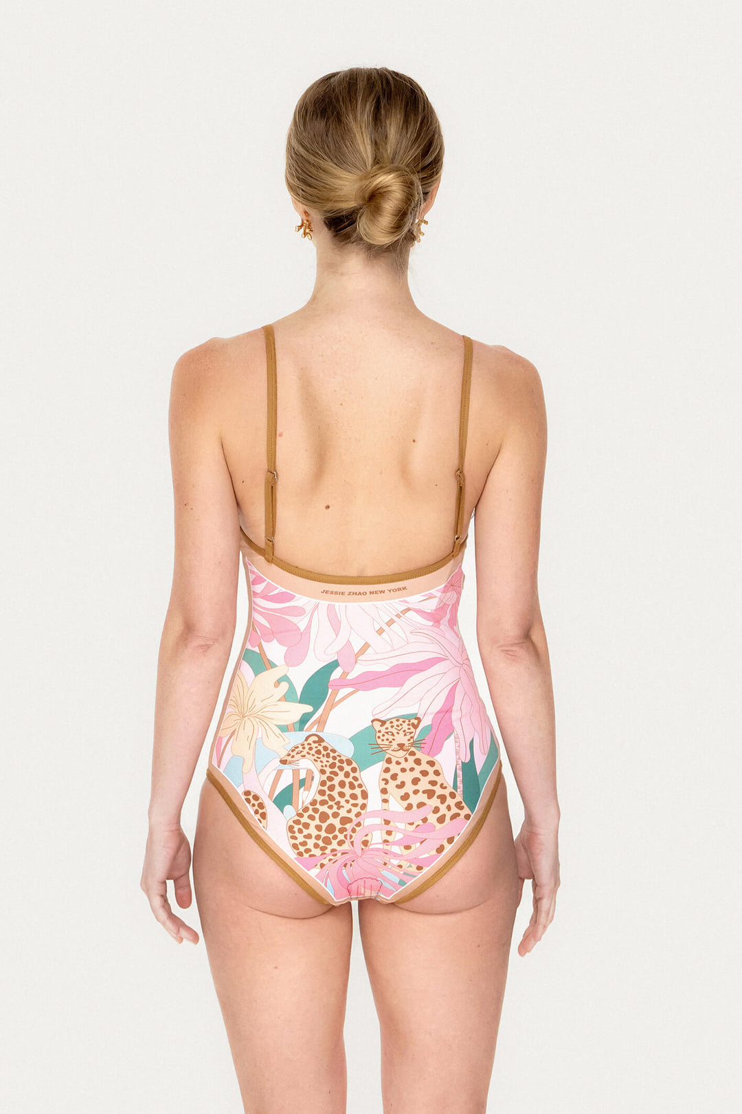 Blush Jungle Reversible V-Neck One-Piece Swimsuit