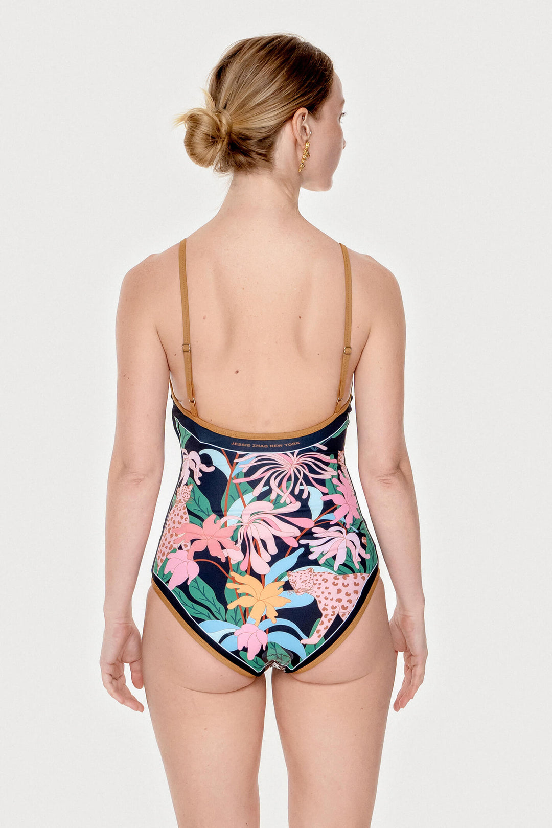 Blush Jungle Reversible V-Neck One-Piece Swimsuit