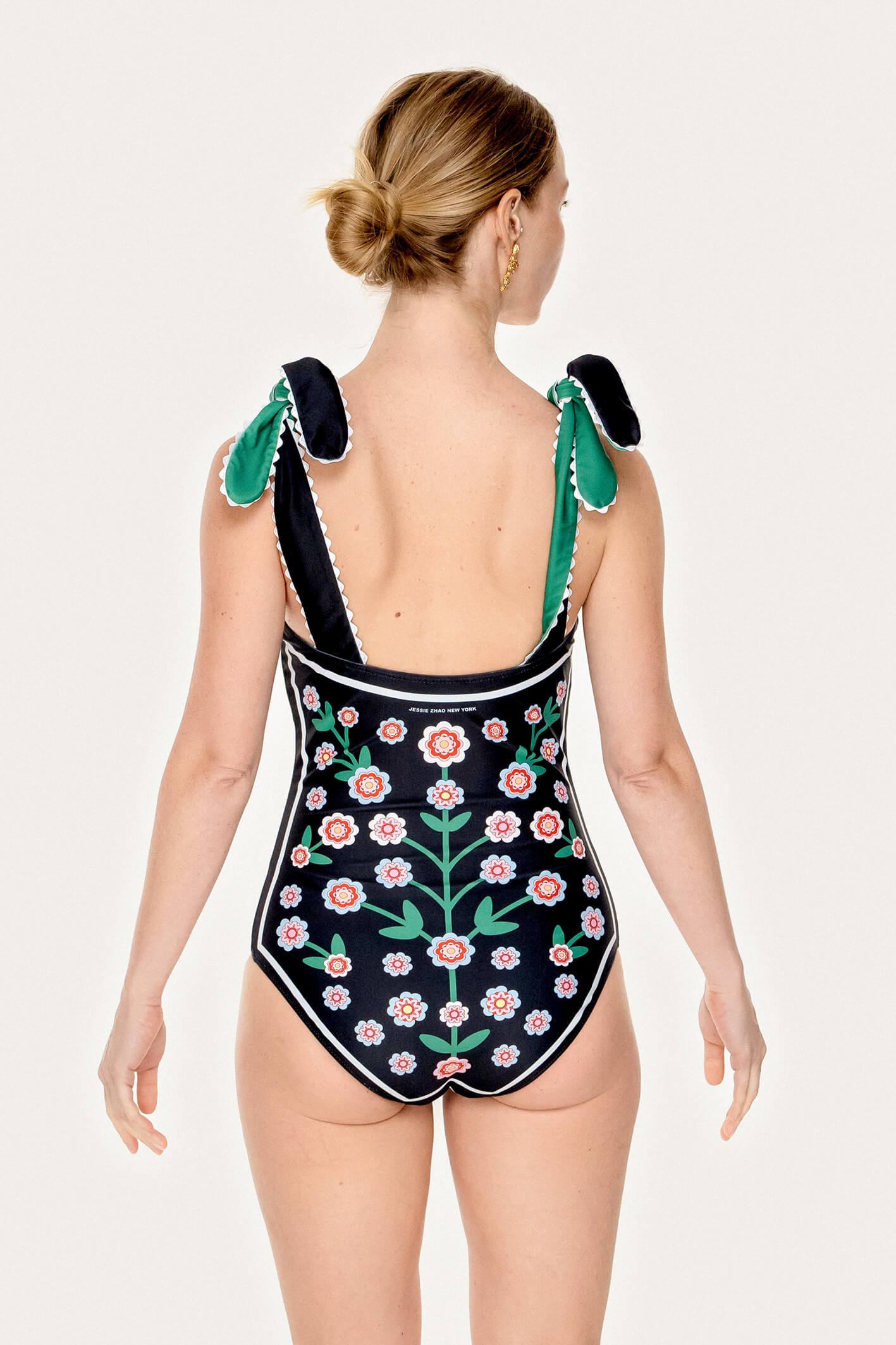 Midnight Bloom Reversible One-Piece Swimsuit