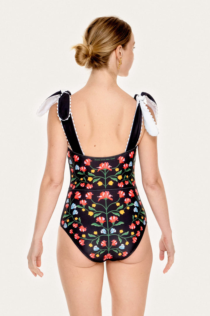 Day/Night Glow Reversible One-Piece Swimsuit