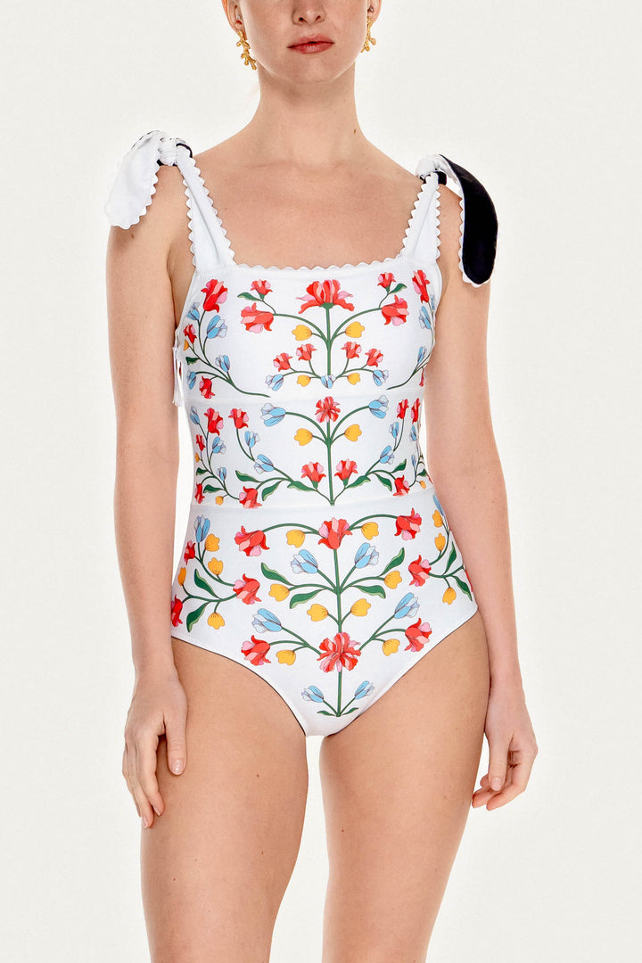 Day/Night Glow Reversible One-Piece Swimsuit