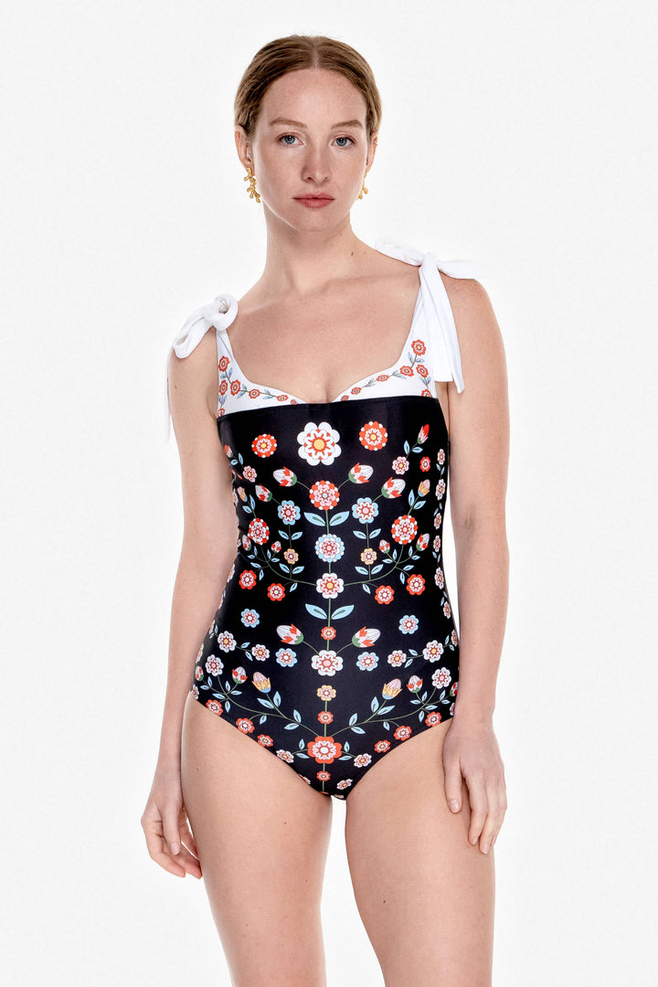 Ballerina One-Piece Swimsuit - Black