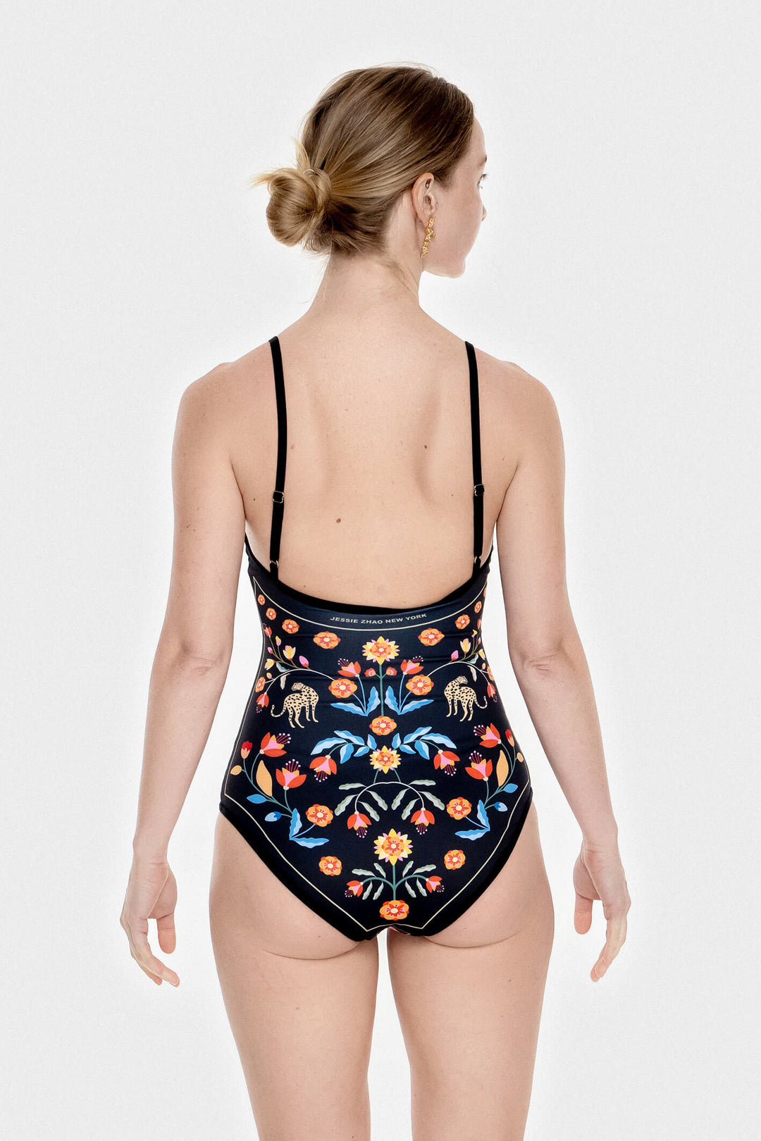 Night Imagination Reversible V-Neck One-Piece Swimsuit