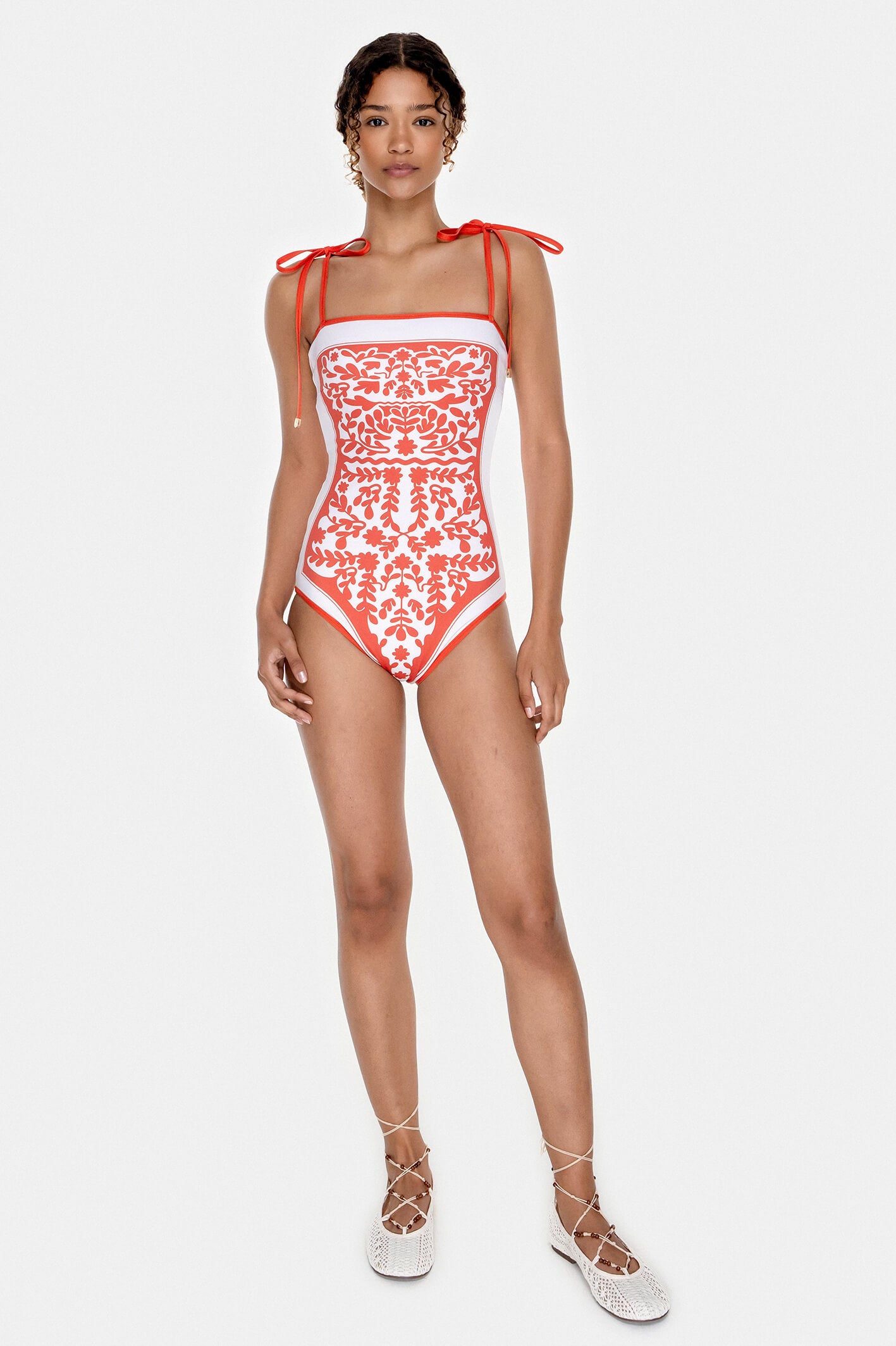 Crossing Red Reversible One-Piece Swimsuit