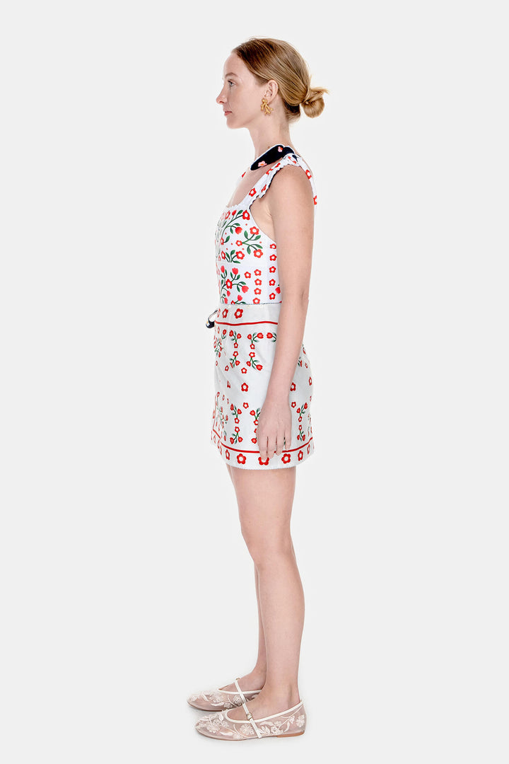 Swim Cover Up Skirt-Night Garden