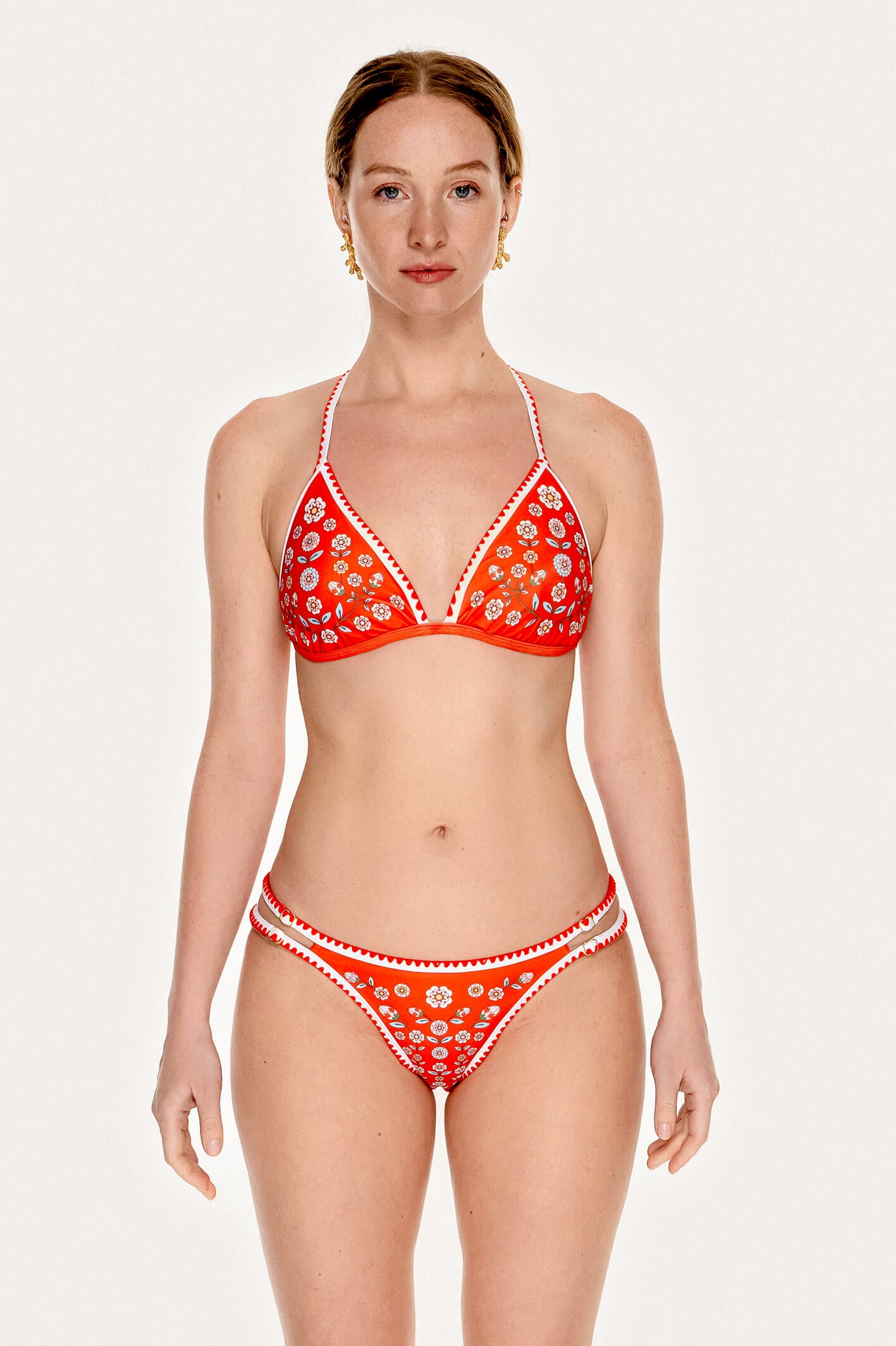 Red Garden Reversible Bikini Set
