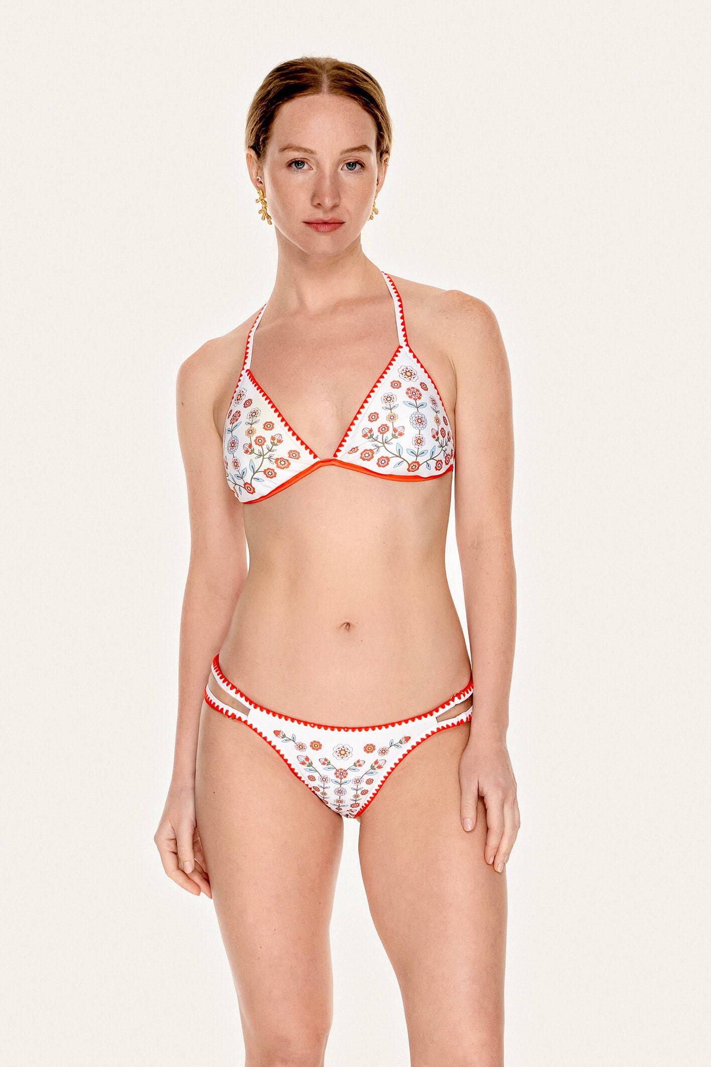 Red Garden Reversible Bikini Set