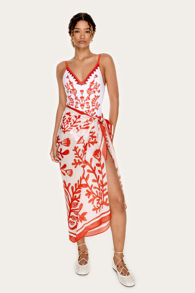 Beach Sarong Wrap Coral