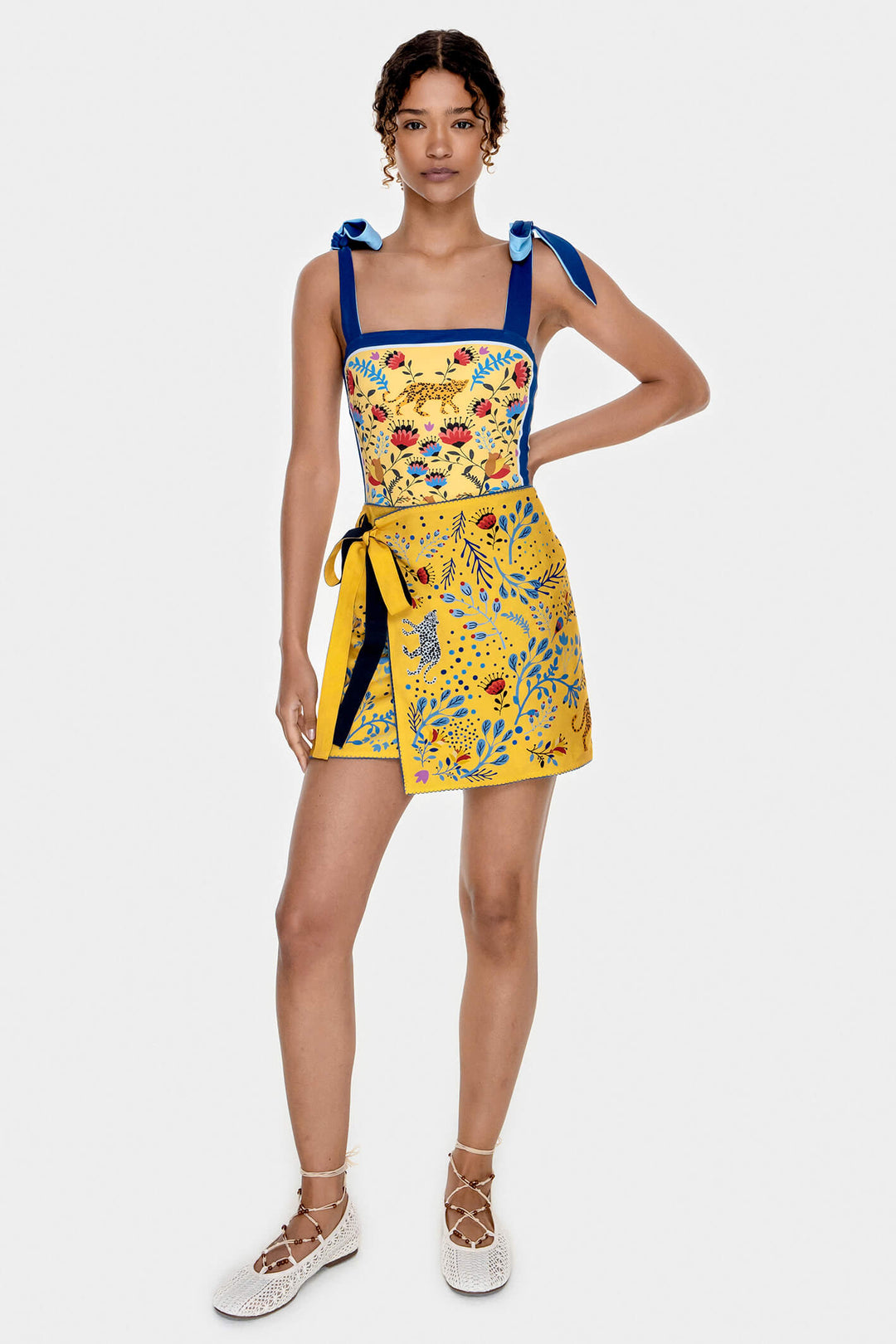 Swim Cover Up Skirt-Amazon Rainforest